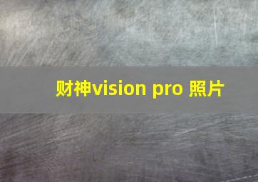 财神vision pro 照片